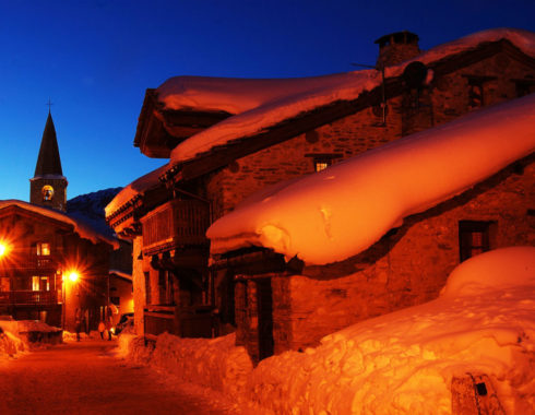 Val d'Isère station nuit